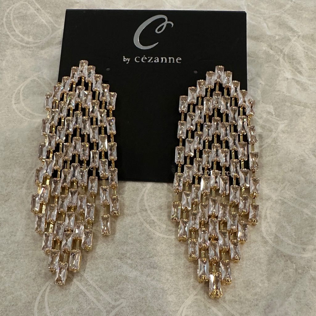Cezanne Gold Chandelier Statement Earrings 22$